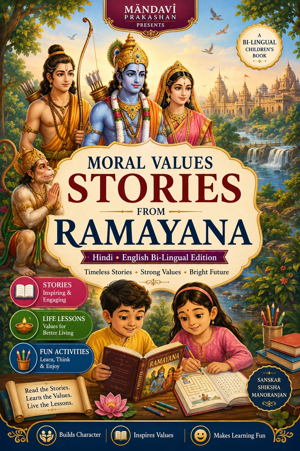 Cover: Moral Stories from Ramayan (Bi-Lingual)